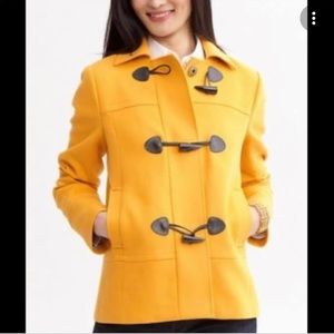 Banana Republic Mustard Yellow Toggle Coat Jacket L